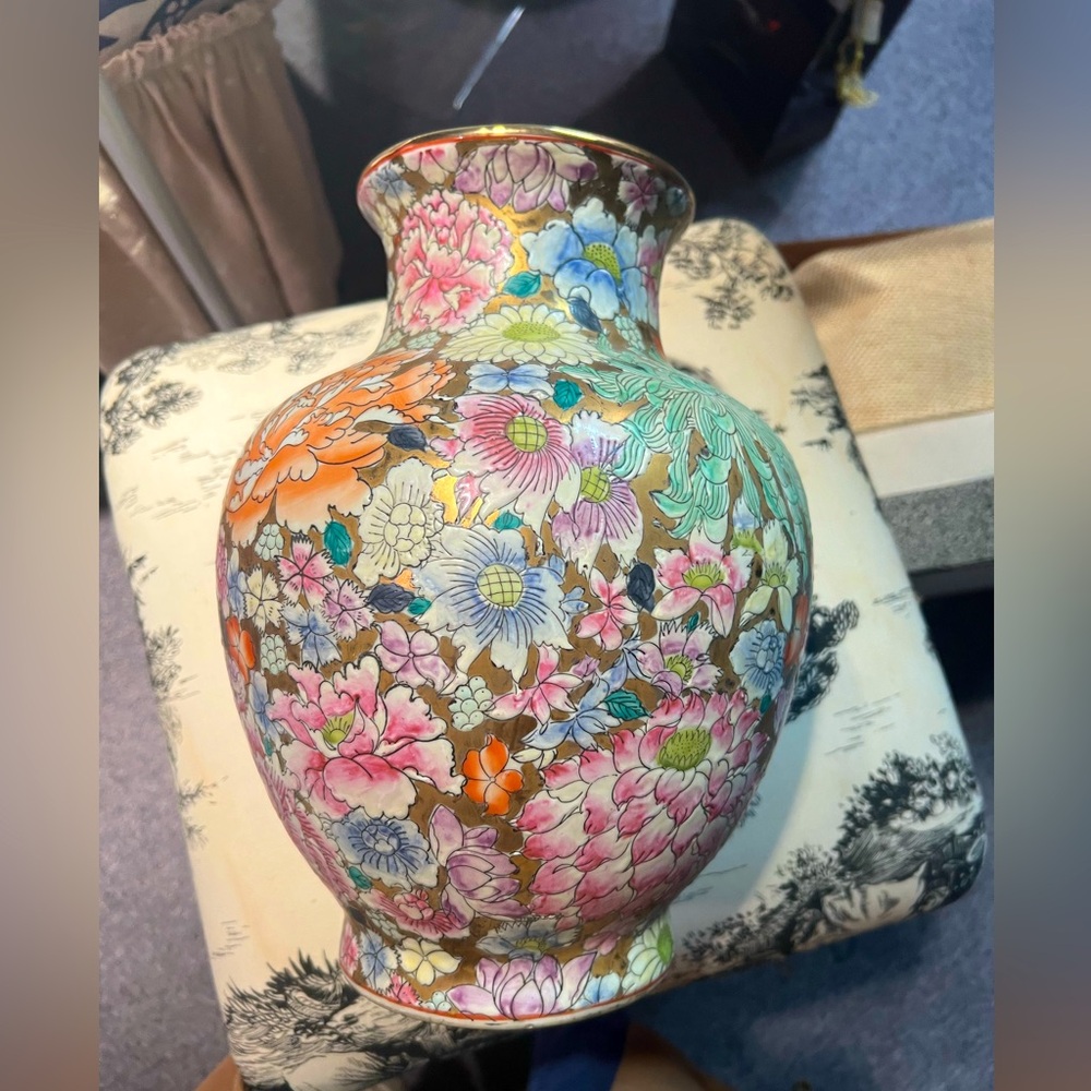 Floral Multicolor Vase
